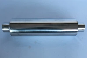 Abrazadera 5" x 2" x 20" Silenciador Caja Trasera Resonador Silenciador Inoxidable Universal - Imagen 1 de 3