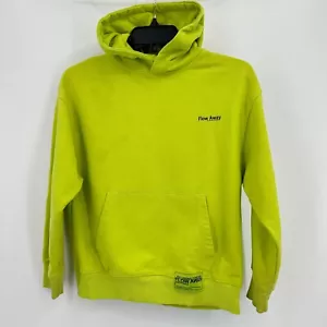 Zara Sweatshirt Kids Size 10 Green Flow Away Hoodie Kangaroo Pocket School - Picture 1 of 11