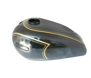SUITABLE FOR Ariel VB Black Painted With Golden Lining Petrol Tank - Picture 1 of 3