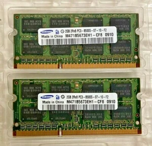 Memoria SDRAM Samsung 4 GB (2 x 2 GB) DIMM 1066 MHz (M471B5673EH1CF8) - Imagen 1 de 1