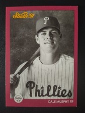 Dale Murphy - Philadelphia Phillies - 1991 Leaf Studio Baseball Card #220