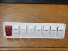 SWITCH PANEL CARLING CONTURA 8 SWITCHES MARINE BOAT RV PSC81WH V1D1 VJD1 V2D1