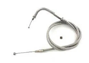Braided Stainless 40.9" Throttle Cable For Harley S&S Super E G Carburetor 49001 - Picture 1 of 1