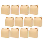 50Pcs Brown Paper Bread Bags with Window for Bakery Storage