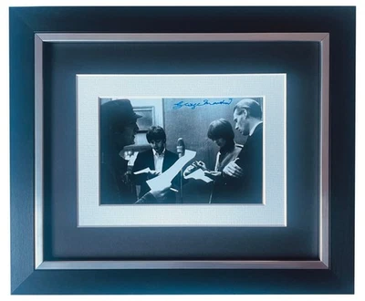 George Martin Signed 10x8 Framed Photo Autograph Display Beatles Music Producer - Image 1 of 4