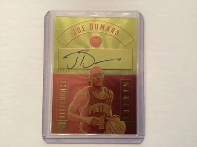 Joe Dumars 2016-17 Panini Grand Reserve Difference Maker #ed 16/75 Auto Card # 2 - Image 1 of 2