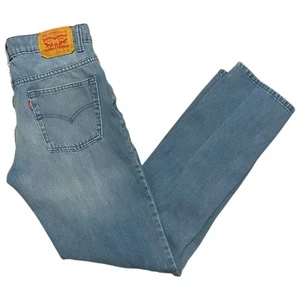 Levi's 511 Slim Fit Girls Stretch Jeans Size 16 (28 X 28) Light Blue Wash EUC - Picture 1 of 7