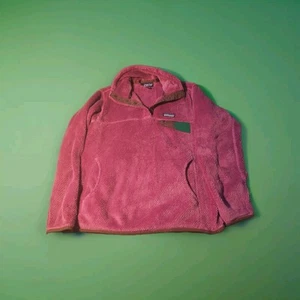 Patagonia Women's Re-Tool Snap-T Pullover Pink Polartec Fleece Size Small Medium - Picture 1 of 3