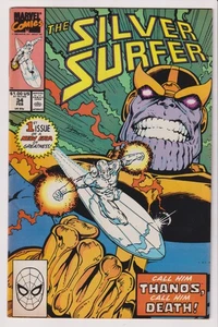 1990 MARVEL COMICS SILVER SURFER #34 IN VF/NM CONDITION - THANOS RETURNS - Picture 1 of 1
