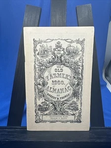 Vintage 1900 Old Farmer's Almanac by Robert B Thomas Springfield Mass No. 108 - Imagen 1 de 4