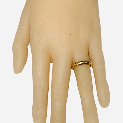 Milor Italy 14K Yellow Gold Band Ring Italian Wedding Minimalist Luxury Size 5 - Image 1 of 4