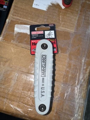 Sears Craftsman USA Nos Metric Hex Key Folding Set 46702  Gray - Image 1 of 4