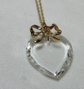 VINTAGE 14K GELBGOLD GEFÜLLT HALSKETTE KETTE HERZ ANHÄNGER 23 7/8 ZOLL #3 - Bild 1 von 12