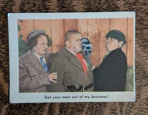 1959 Three Stooges Fleer Trading Card,#36, Nice Card, Cut Off-Center - Picture 1 of 2