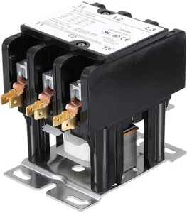 Contacteur CVC 3 pôles FLA 60 ampères 240V bobine climatiseur compresseur condenseur - Photo 1/6
