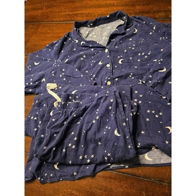 Sonoma 2X Pijama Franela Estrellas Azul y Blanco Foto 1 de 4