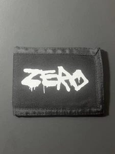 Y2K ZERO School Sucks Skateboarding Black Canvas Wallet - Bild 1 von 6