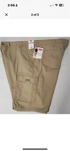 Pantaloncini cargo Wrangler uomo taglia 48 beige marrone vestibilità rilassata flex comfort morbidi - Foto 1 di 4