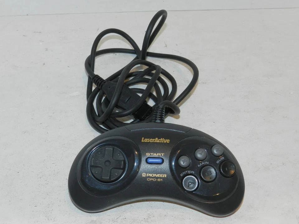 Pioneer LaserActive 6 Button Controller Sega Genesis CPD-S1 TESTED MINT USA NTSC - Image 1 of 2