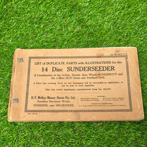 9, 10, 14 Disc Sunderseeder List of Duplicate Parts (3 Booklets) - Picture 1 of 5