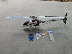Align Trex T-Rex 450SA RC Helicopter "No Receiver" (Upgraded Alot) W/Manual - Picture 1 of 24
