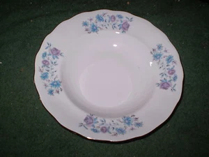 TAZÓN DE SOPA FAVOLINA ROSA AZUL FLORAL POLONIA - Imagen 1 de 4