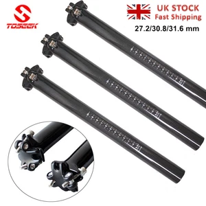 TOSEEK 27.2/30.8/31.6mm Carbon fiber Ultralight Seatpost MTB Road Bike Seat post