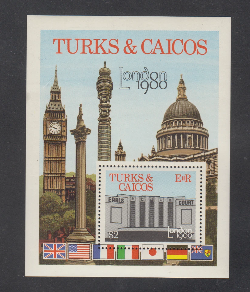 ISLAS TURCAS Y CAICOS: 1980 - HOJAS DE RECUERDO MNH - SCOTT # 433 Foto 1 de 1