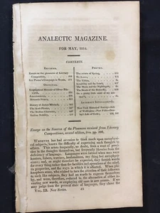 Americanism-Meteors 1812 Napoleon Invade Russia - Analectic Magazine - Imagen 1 de 19
