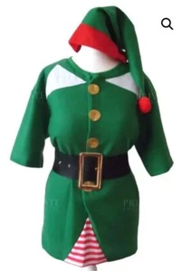 Neu Unisex Elfe Santa Grotte Santa Helfer Weihnachten Kostüm L/XL - Bild 1 von 1