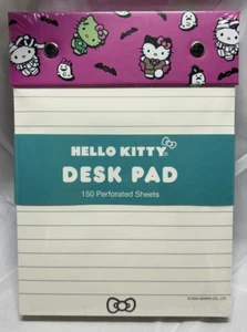 2024 Sanrio Hello Kitty Halloween Rosa Frankenstein Schreibtischunterlage Notizblock 150 Blatt - Bild 1 von 3