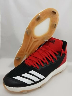 NEW Men’s Size 11.5 Adidas Boost Icon 4 Metal Baseball Cleats Black Red CG5153 - Image 1 of 4