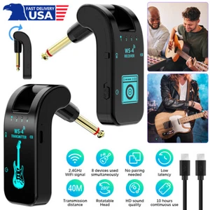2.4Ghz Guitar Wireless Transmitter Receiver System 8 Channel Rechargeable LED - Picture 1 of 12