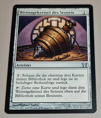 Weissagekreisel des Senseis # 268/306 Uncom. MTG Meister von Kamigawa Top Mint - Bild 1 von 4