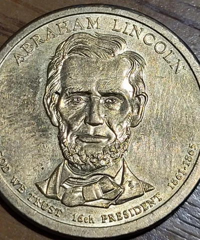2014 P Abraham Lincoln Presidential Dollar Coin Circulated Cover