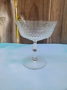 Kosta Boda (Sweden) Floral Cut Crystal Clear Liquor Cocktail Goblets - Picture 1 of 6