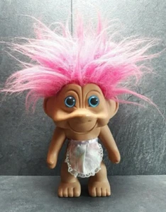 Vintage Troll 1992 Toys N Things 23cm Groß Pinke Haare - Bild 1 von 12