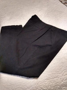 J Jill Tapered Ankle Cropped Leg Pants Cotton Black - Picture 1 of 3