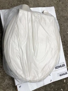 NIB Kohler Almond Cachet Round K-4639-47 Quiet Close Toilet Seat - Picture 1 of 2