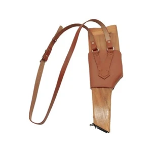 For Mauser Military Pistol C96 M712 Ww2 German Wooden Holster With Leather Belts - Picture 1 of 5