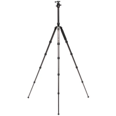 Benro MeFOTO GlobeTrotter 5-Section Carbon Fiber Tripod with Q2 Ball Head, Black - Image 1 of 4