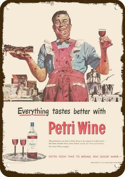 1948 PETRI RED PORT WINE Vintage Look REPLICA METAL SIGN - NOT ACTUAL WINE! - Image 1 of 1