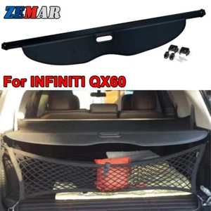 Rear Turnk Cargo Cover For INFINITI QX60 2016-2020 Luggage Security Shield Shade - Picture 1 of 12