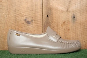 SAS 'Classic' Mocha Leather Moc Toe Penny Loafers Sz. 10N - Picture 1 of 9