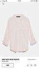 Zara Shirt With Patch Pocket In Pink Color Size M 10-12