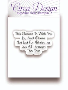 Clear Unmounted Christmas Festive Verse Sentiment Rubber Stamp XMVS66 - Picture 1 of 2