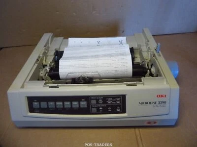 OKI MICROLINE 3390 USB A4 24-Pins Dot Matrix Impact Printer NO ROLL & COVERS - Bild 1 von 4