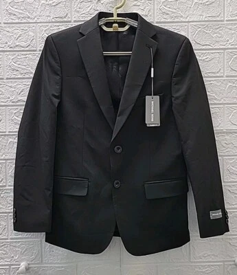 New Michael Kors Comfort Stretch Classic Fit Suit Jacket Blazer Black Sz 14 Reg - Image 1 of 4