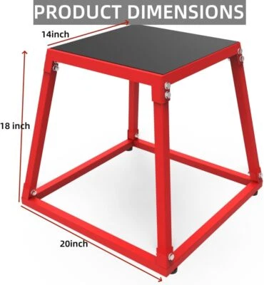 Caja de salto pliométrica de 12/18/24/30 pulgadas Ejercicio físico Plyo Box paso cruzado gimnasio en casa Foto 1 de 4