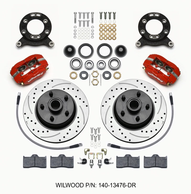 Wilwood Forged For Dynalite-M Front Kit 11.30in 1 PC Rotor&Hub Drill-Red - Image 1 of 1